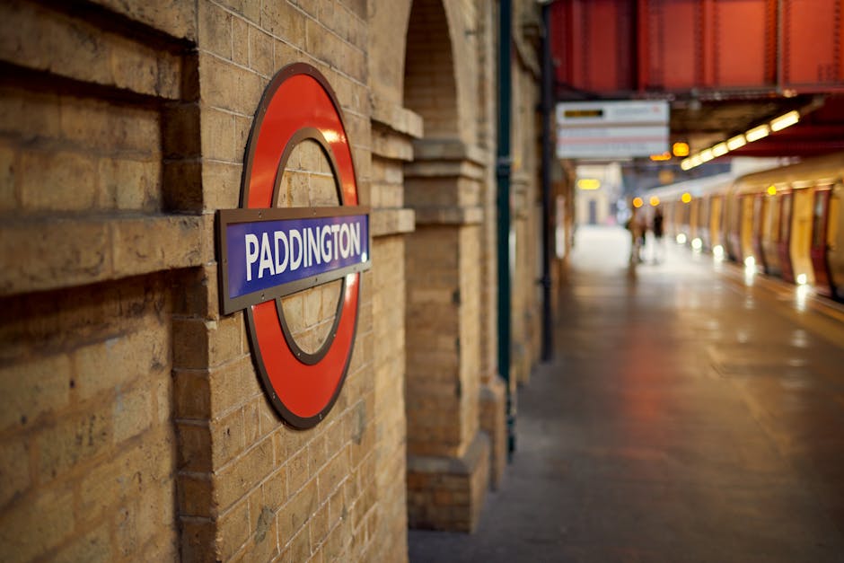 A spacious train station with a high, curved glass ceiling supported by metal arches, allowing natural light to illuminate the platform area below. The platform surface appears to be made of smooth, l